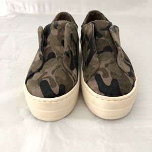 J/Slides Suede slip on sneakers size 6